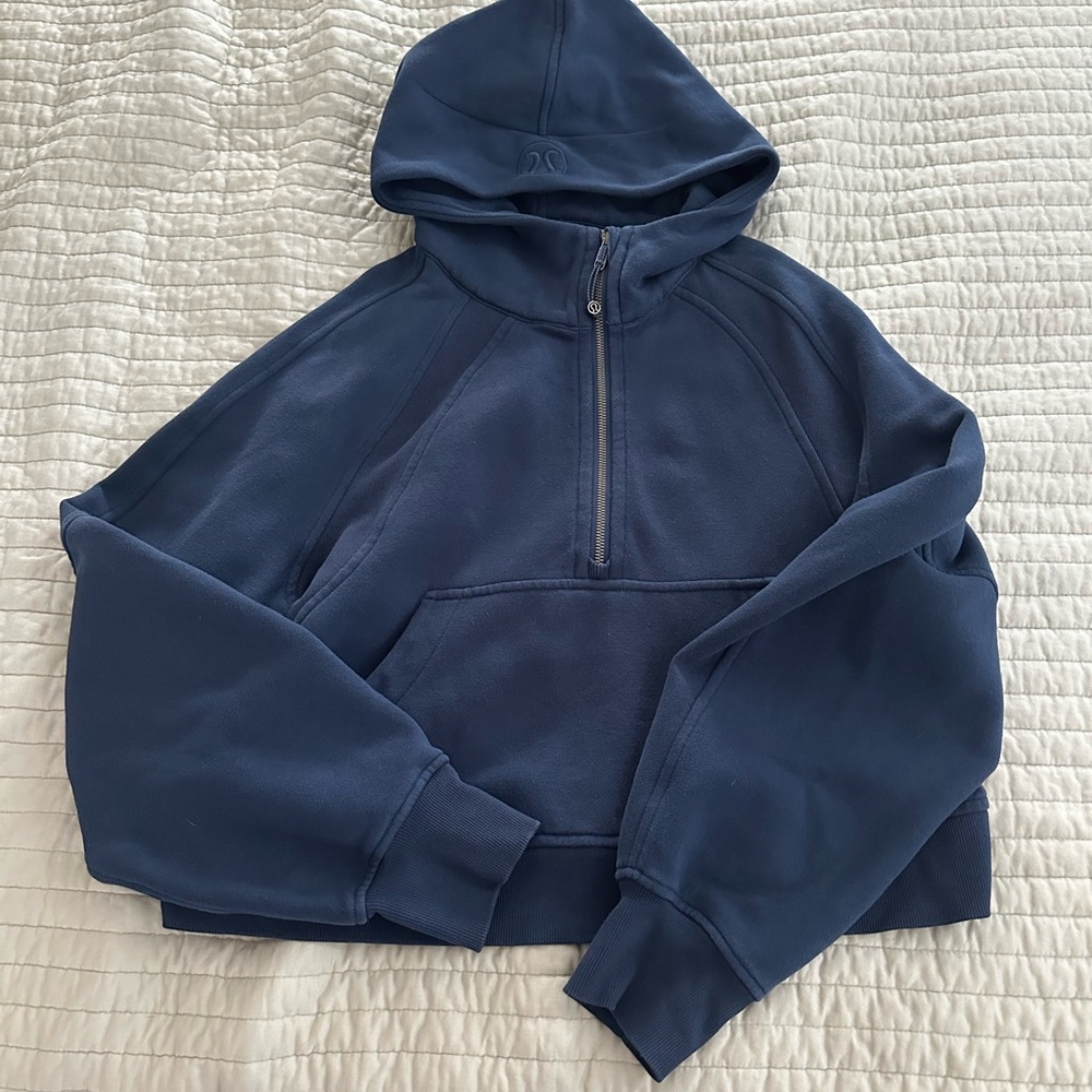 Lululemon Navy Blue Half-Zip Hoodie